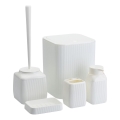 Juego de accesorios de baño CRYSTAL 5 pz blanco