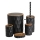 Juego de accesorios de baño REINA 5 pz negro/marrón