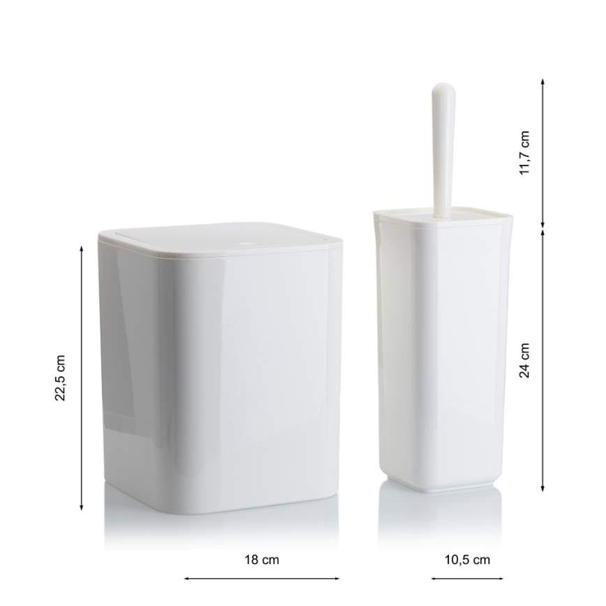 Juego de accesorios de baño SIERRA 5 pz blanco
