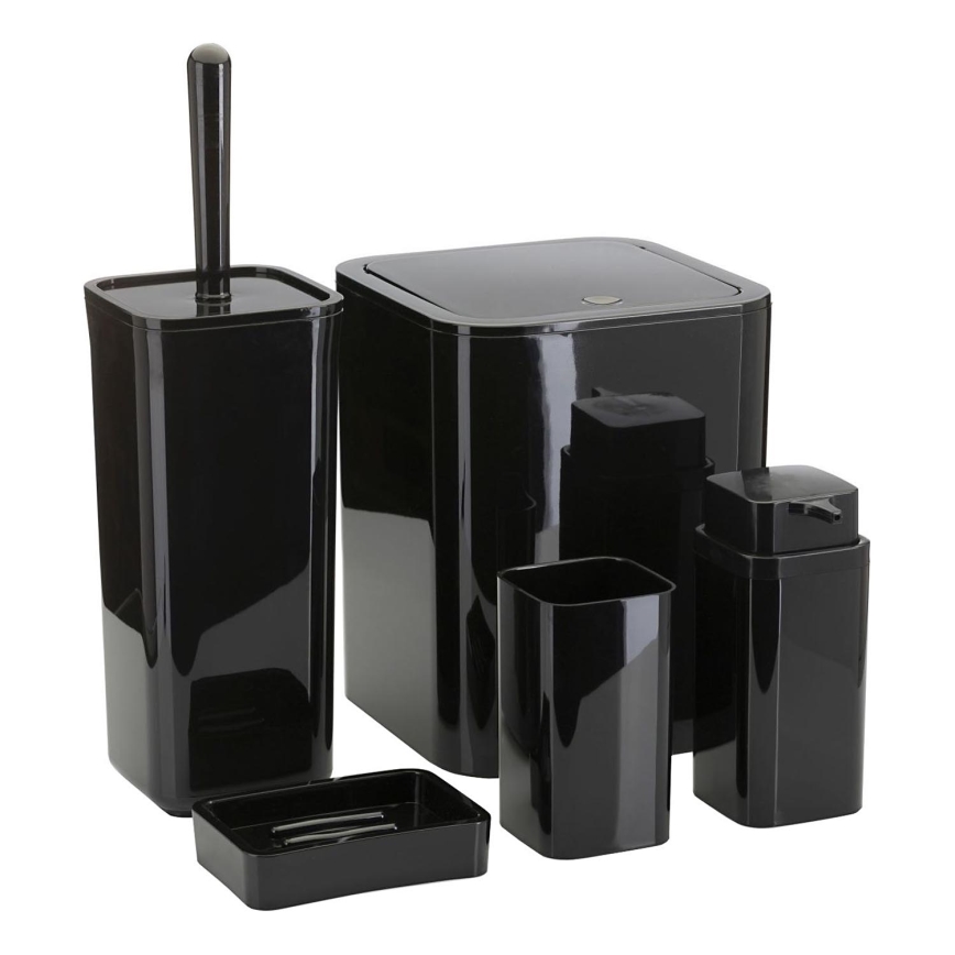 Juego de accesorios de baño SIERRA 5 pz negro