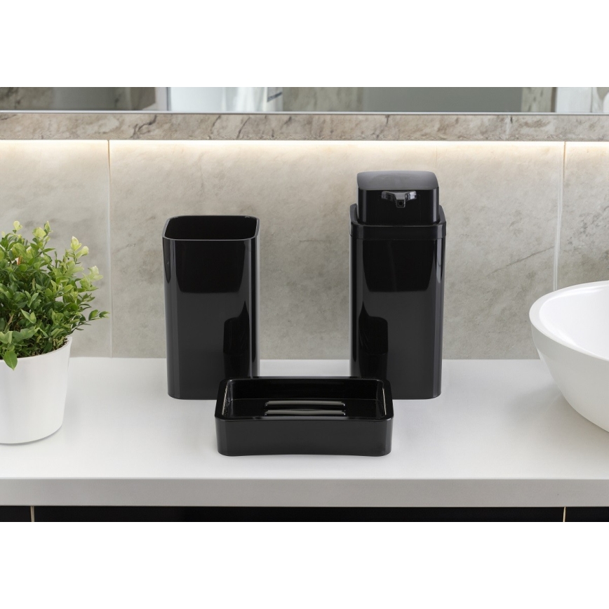 Juego de accesorios de baño SIERRA 5 pz negro
