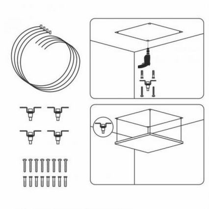 Juego de cables colgantes