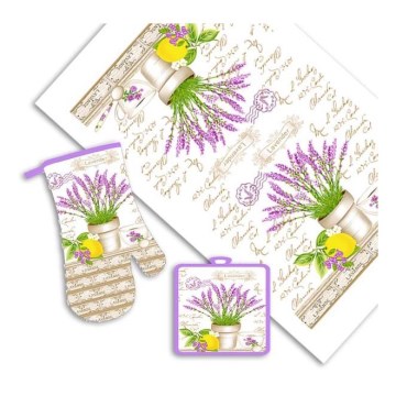 Juego de cocina LAVANDA 3 piezas
