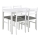 Juego de mesa de comedor y 4 sillas EMILY blanco