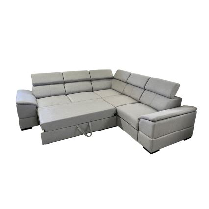 Juego de salón de esquina plegable universal con almacenamiento GRANADA gris