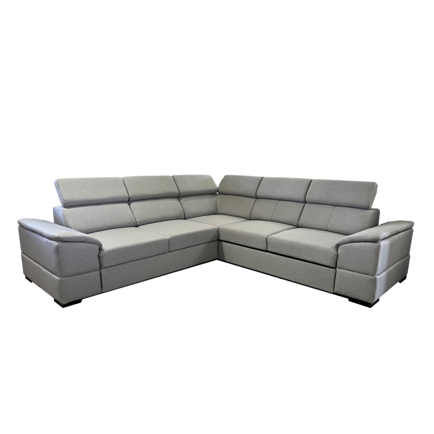 Juego de salón de esquina plegable universal con almacenamiento GRANADA gris