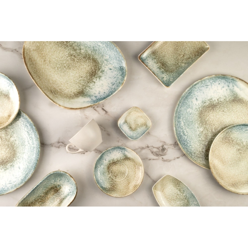 Juego de vajilla 18 piezas multicolor/porcelana