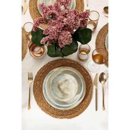 Juego de vajilla 18 piezas multicolor/porcelana