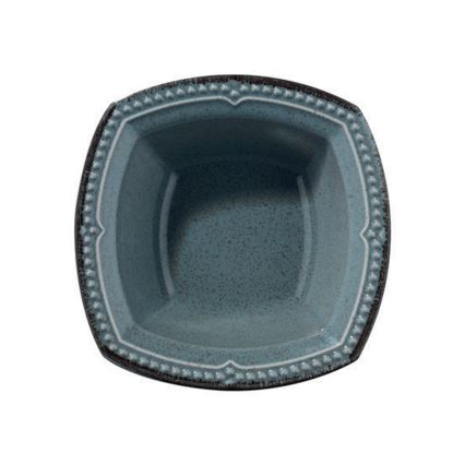 Juego de vajilla 24 piezas azul/porcelana