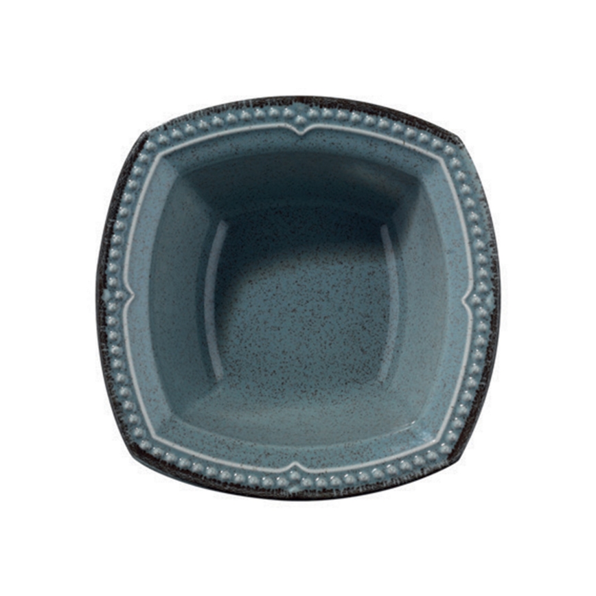 Juego de vajilla 24 piezas azul/porcelana