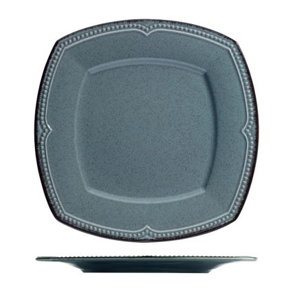 Juego de vajilla 24 piezas azul/porcelana