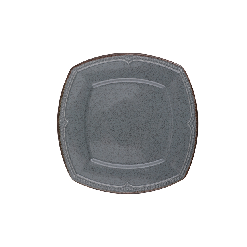 Juego de vajilla 24 piezas azul/porcelana