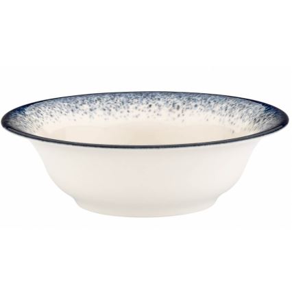 Juego de vajilla 24 piezas blanco/azul/porcelana