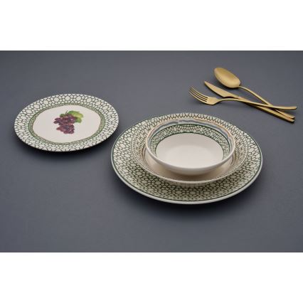 Juego de vajilla 24 piezas multicolor/cerámica