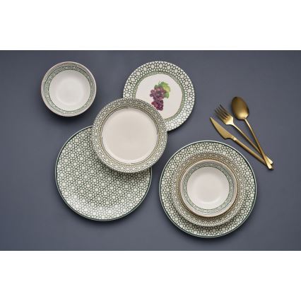 Juego de vajilla 24 piezas multicolor/cerámica