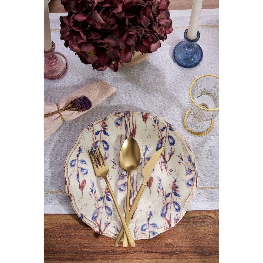 Juego de vajilla 24 piezas multicolor/porcelana