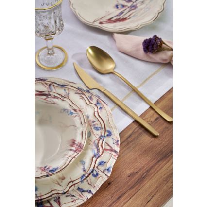 Juego de vajilla 24 piezas multicolor/porcelana