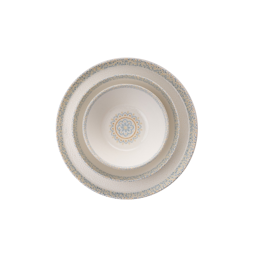 Juego de vajilla de 12 piezas blanco/porcelana