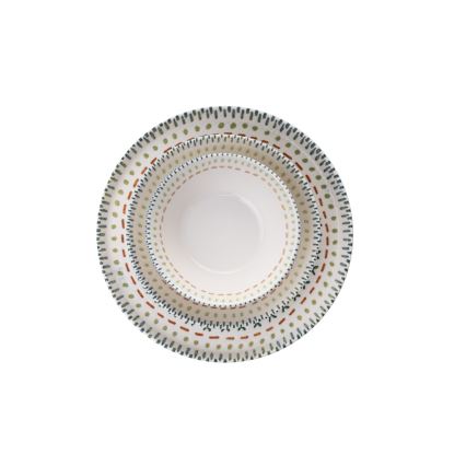 Juego de vajilla de 12 piezas multicolor/porcelana