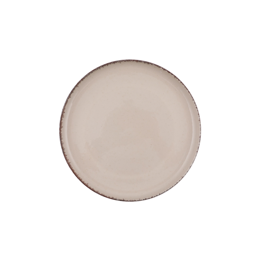 Juego de vajilla de 16 piezas beige/porcelana