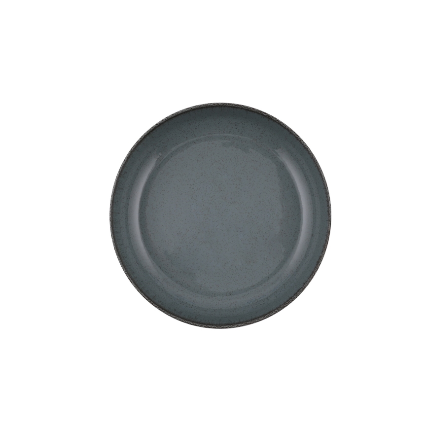 Juego de vajilla de 16 piezas, gris/porcelana