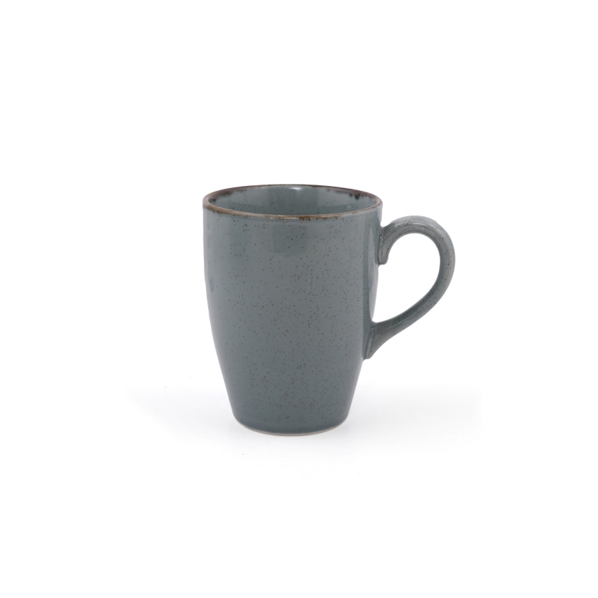 Juego de vajilla de 16 piezas, gris/porcelana