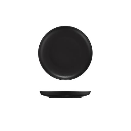 Juego de vajilla de 16 piezas negro/porcelana