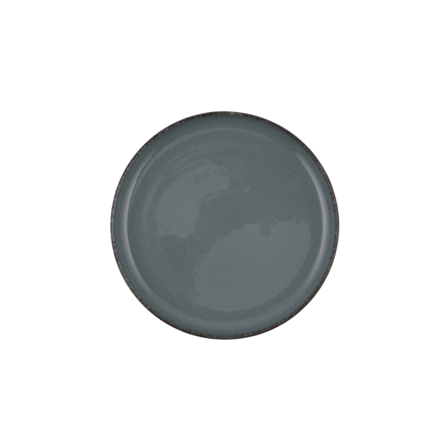 Juego de vajilla de 16 piezas, porcelana gris