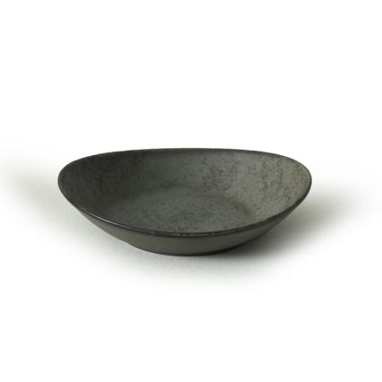 Juego de vajilla de 18 piezas antracita/verde, gres