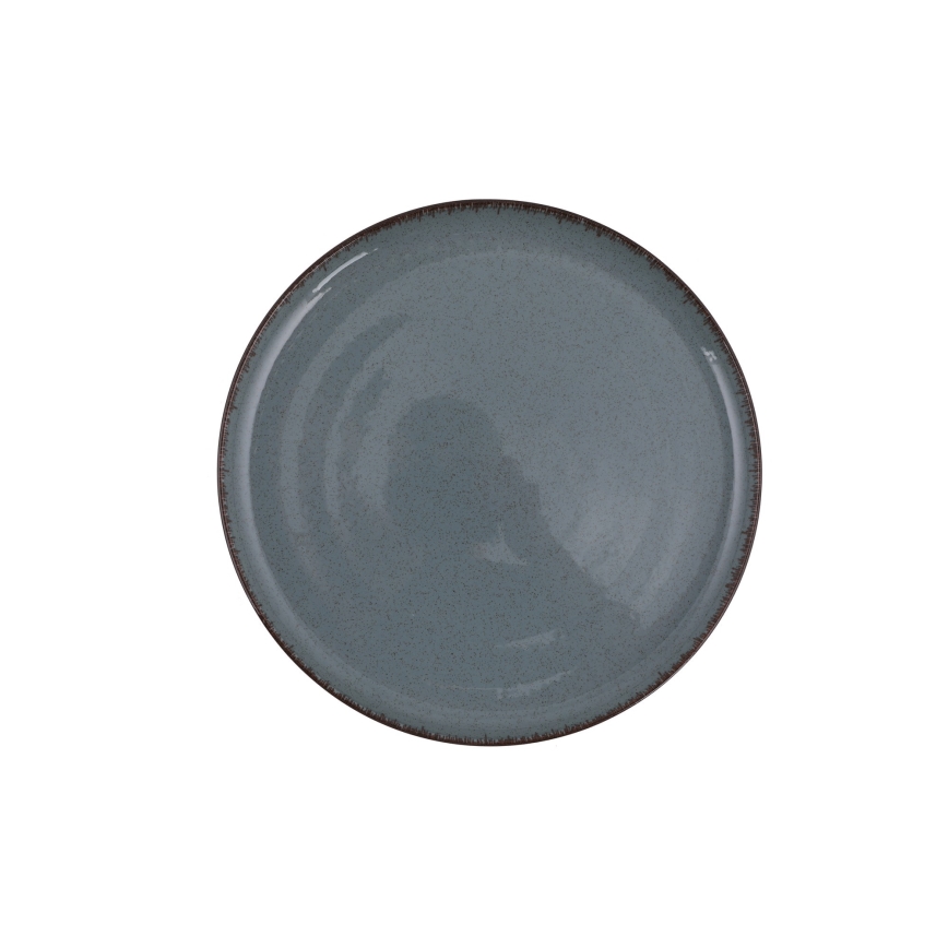 Juego de vajilla de 18 piezas azul/porcelana