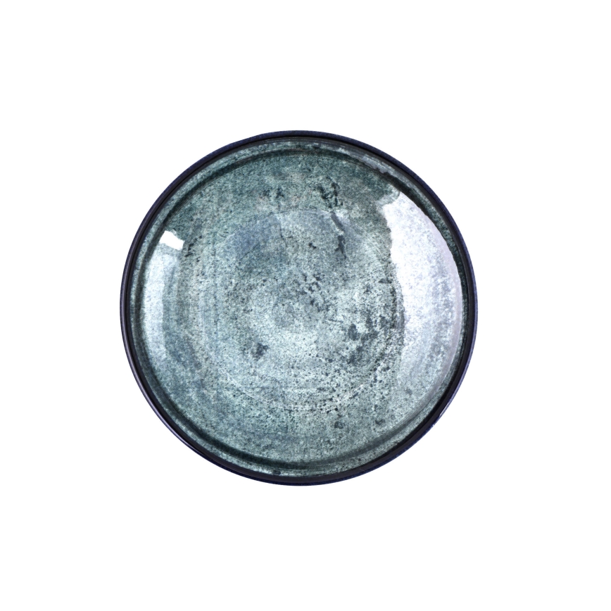 Juego de vajilla de 18 piezas azul/porcelana