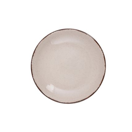 Juego de vajilla de 18 piezas beige/porcelana