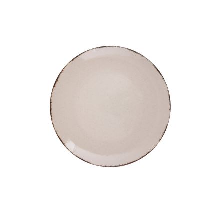 Juego de vajilla de 18 piezas beige/porcelana