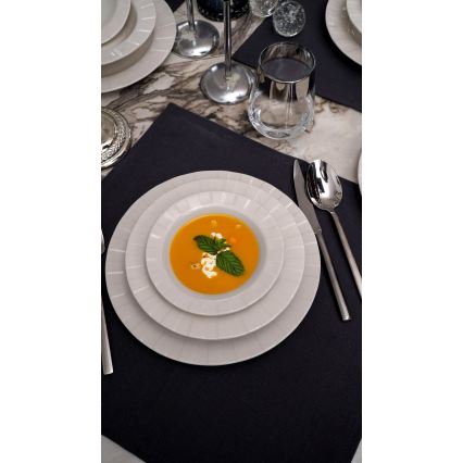 Juego de vajilla de 18 piezas, blanco/porcelana