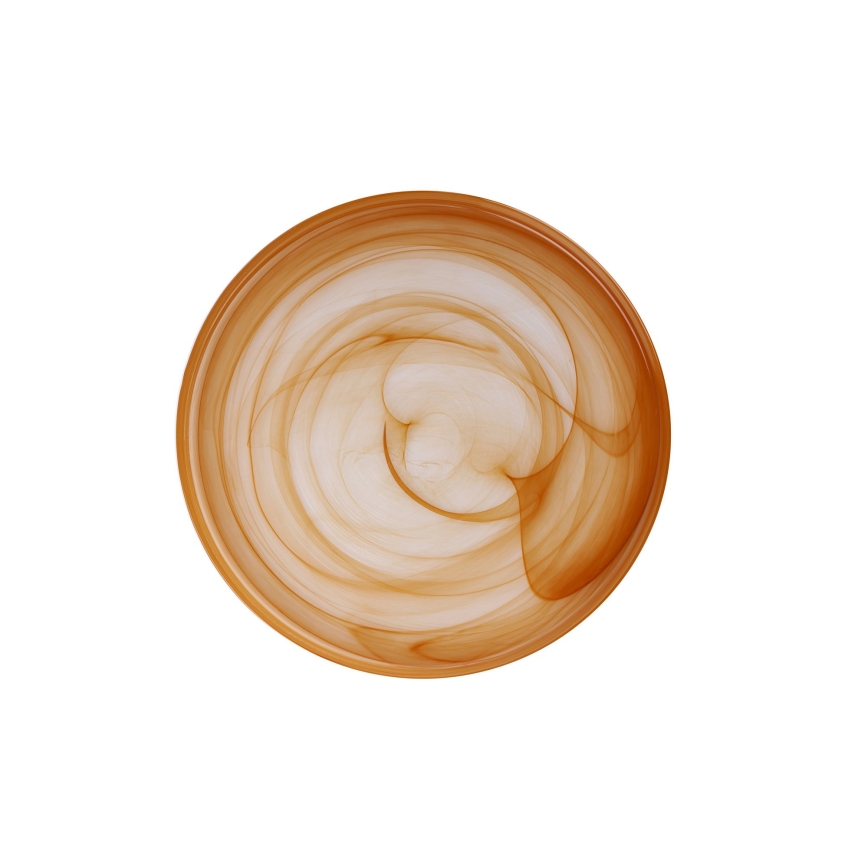 Juego de vajilla de 18 piezas, naranja/vidrio