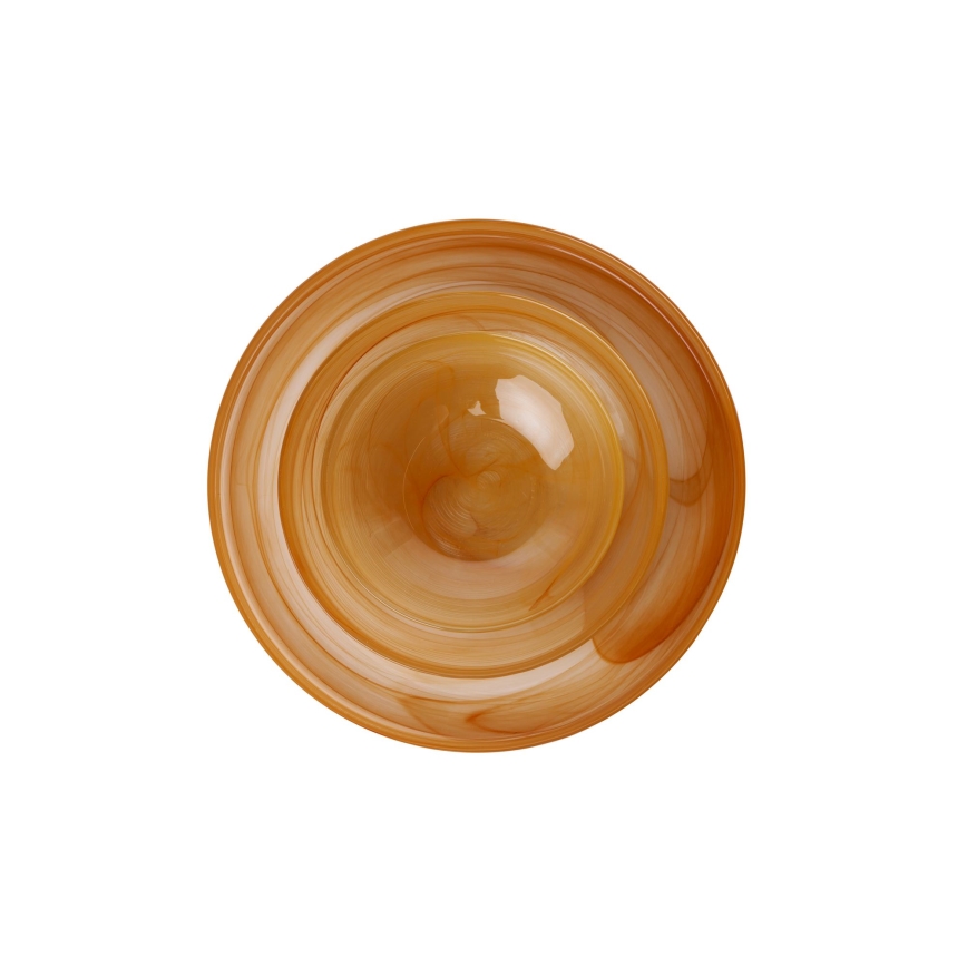 Juego de vajilla de 18 piezas, naranja/vidrio