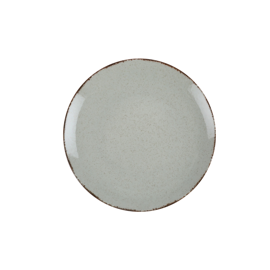 Juego de vajilla de 18 piezas verde/porcelana