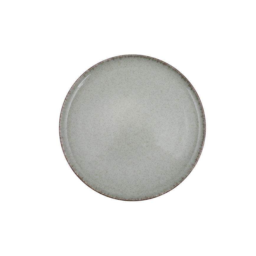 Juego de vajilla de 18 piezas verde/porcelana