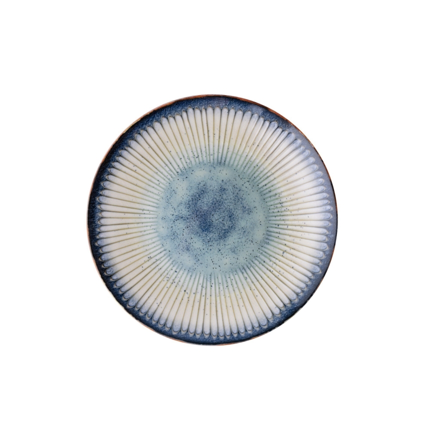 Juego de vajilla de 24 piezas azul/porcelana