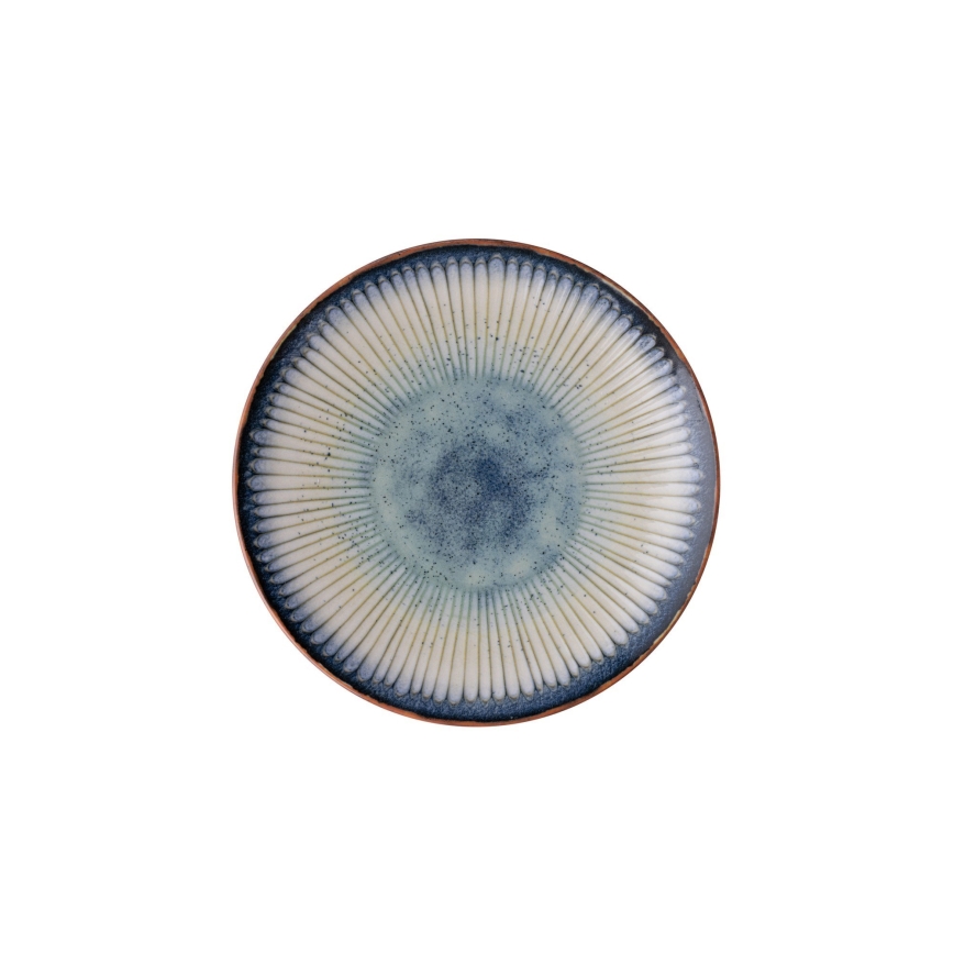 Juego de vajilla de 24 piezas azul/porcelana