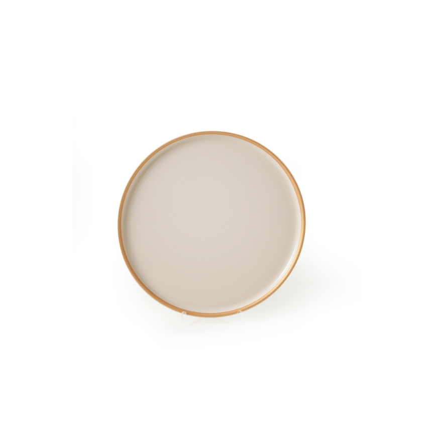 Juego de vajilla de 24 piezas beige/cerámica