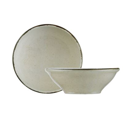 Juego de vajilla de 24 piezas beige/porcelana