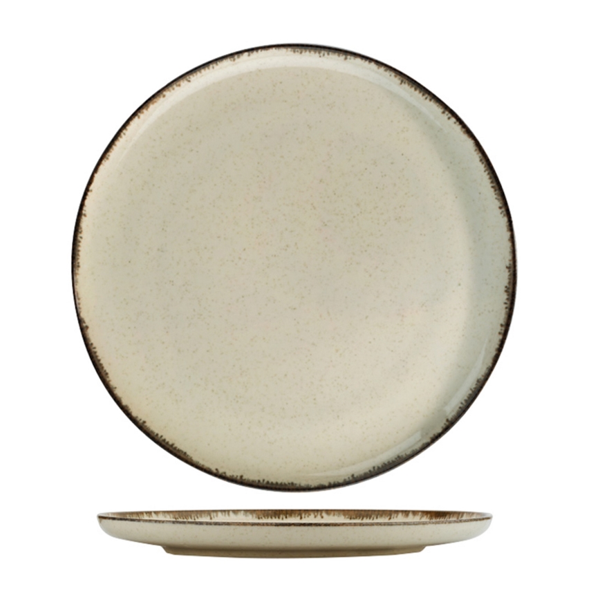 Juego de vajilla de 24 piezas beige/porcelana
