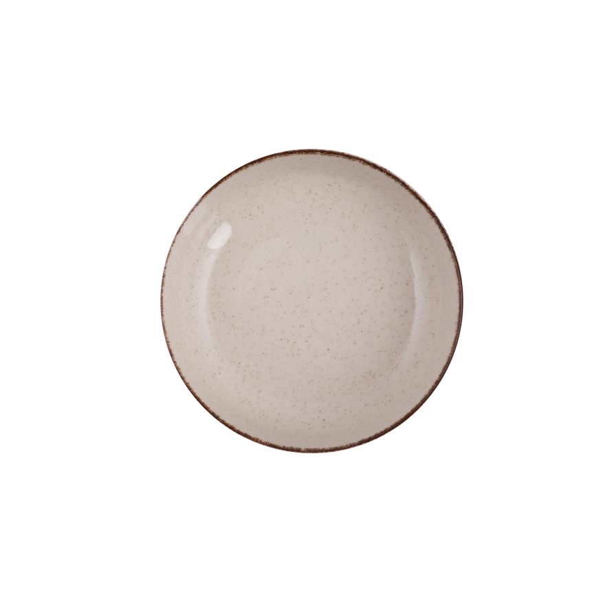 Juego de vajilla de 24 piezas beige/porcelana