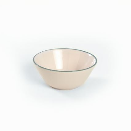 Juego de vajilla de 24 piezas beige/verde/gres