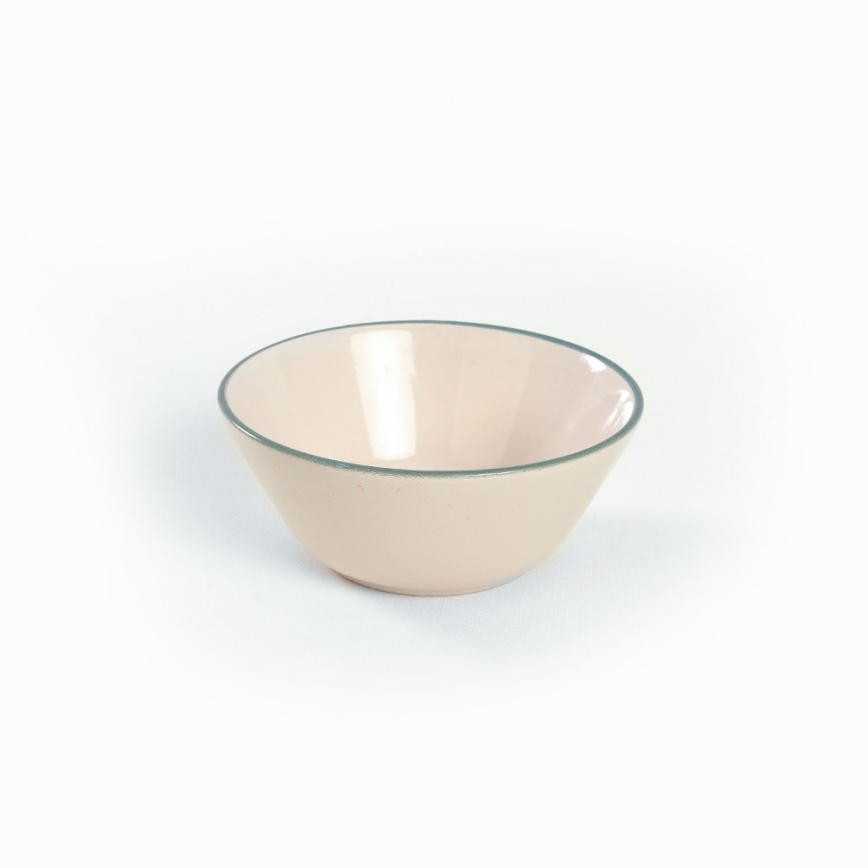 Juego de vajilla de 24 piezas beige/verde/gres