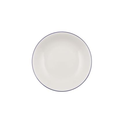 Juego de vajilla de 24 piezas blanco/azul/porcelana