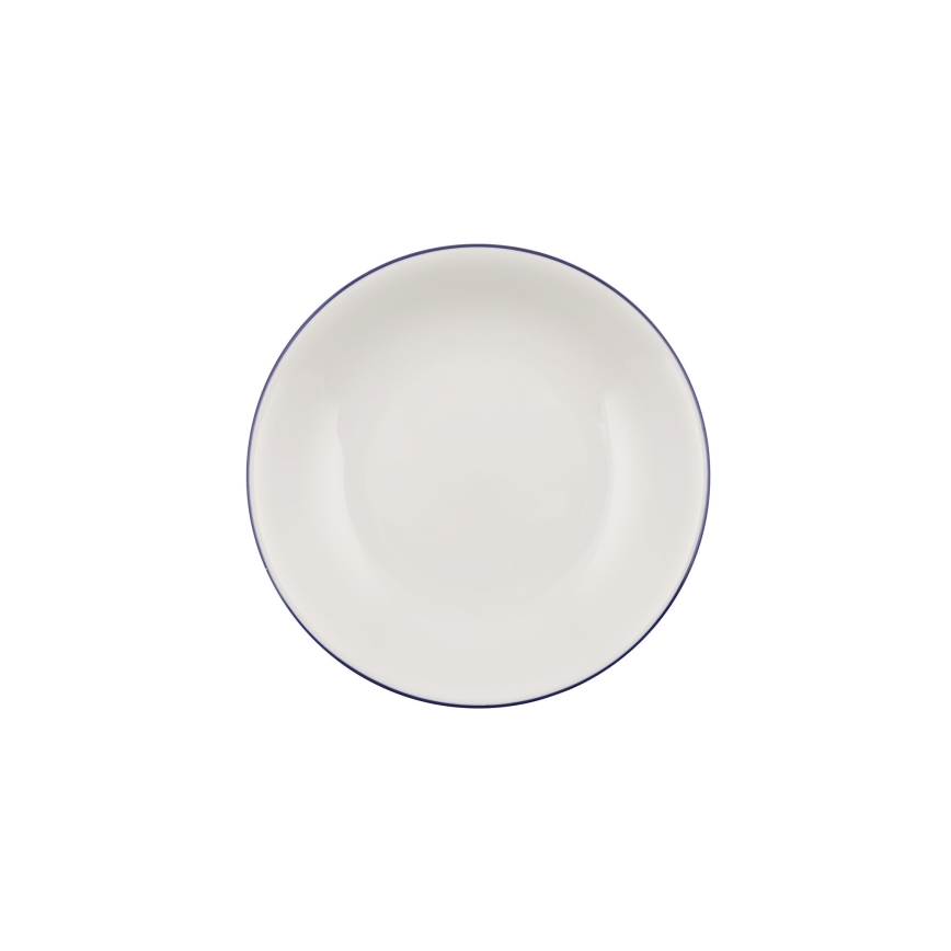 Juego de vajilla de 24 piezas blanco/azul/porcelana