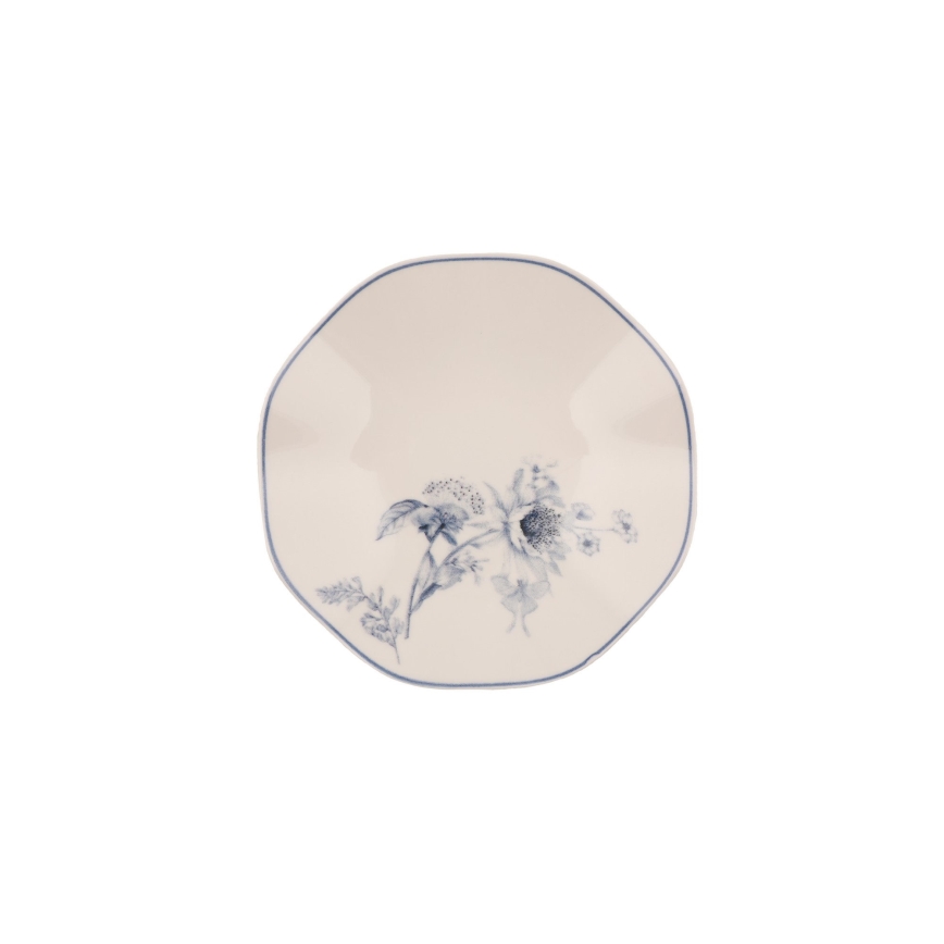 Juego de vajilla de 24 piezas blanco/azul/porcelana