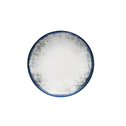 Juego de vajilla de 24 piezas blanco/azul/porcelana